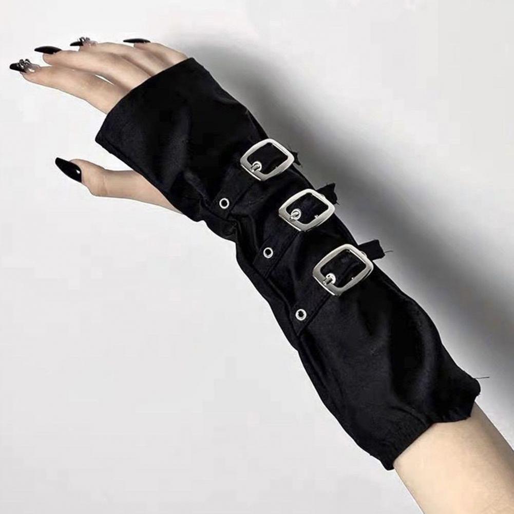 Calentadores de brazos góticos - Fingerless Glove Knit reseña y precio