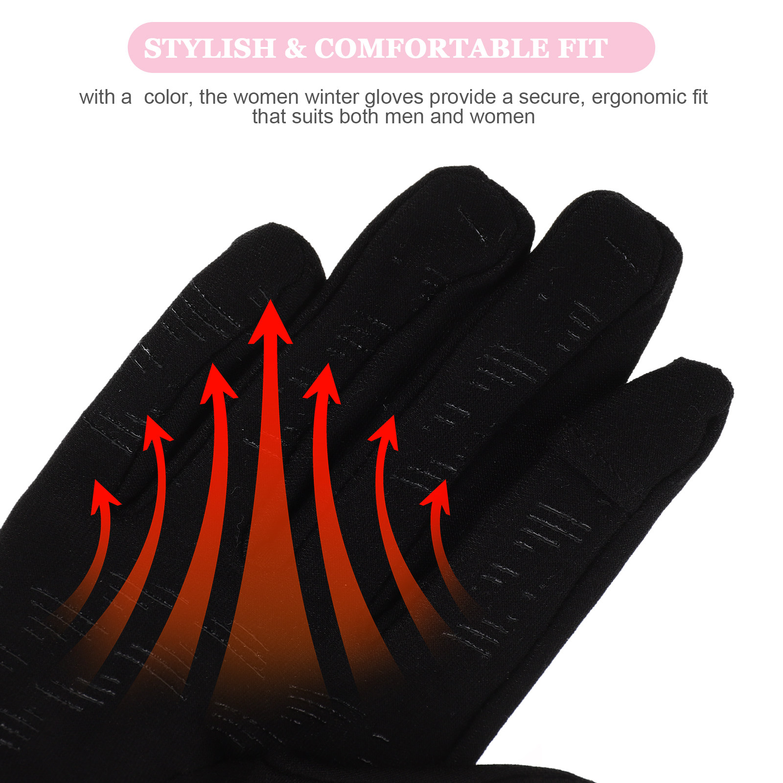 Guantes de esquí negros para m - Winter Glove Insulated reseña y precio