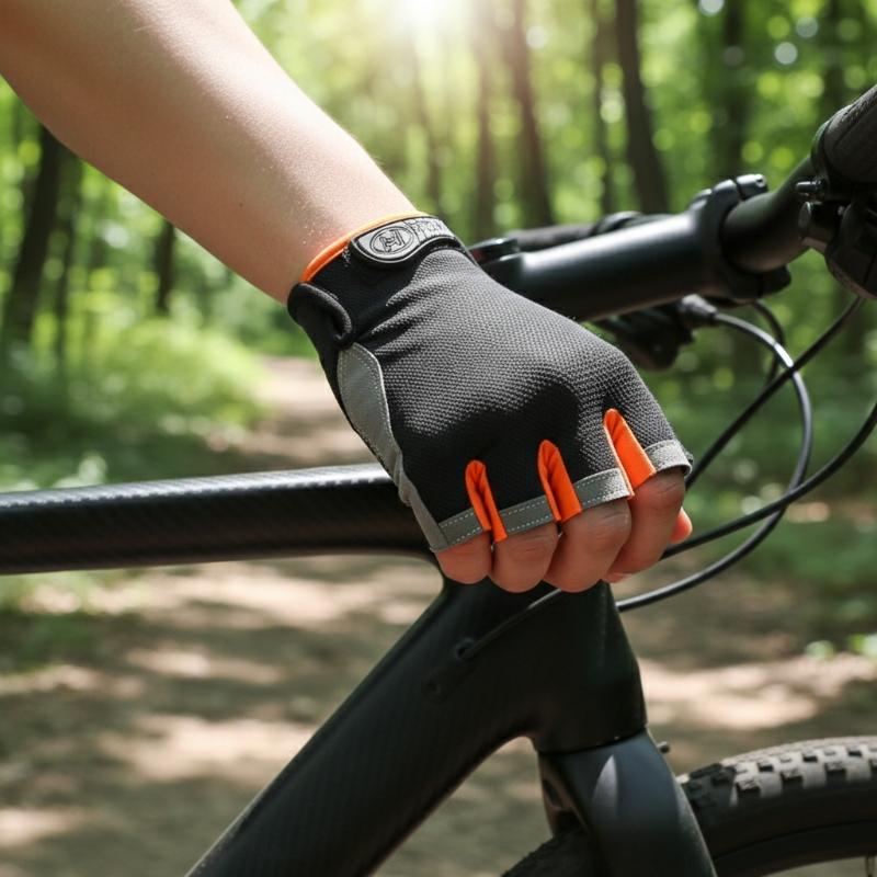 1 par de guantes de ciclismo d - Fingerless Glove Knit reseña y precio