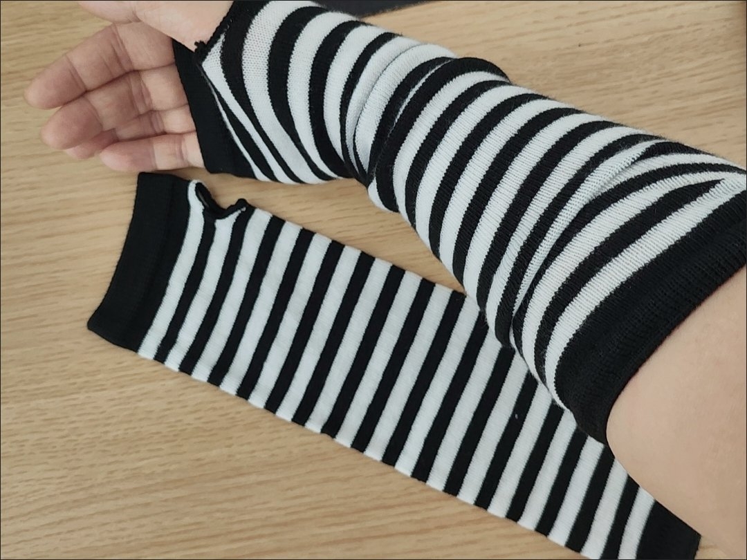 2 pares de guantes largos sin  - Fingerless Glove Knit reseña y precio